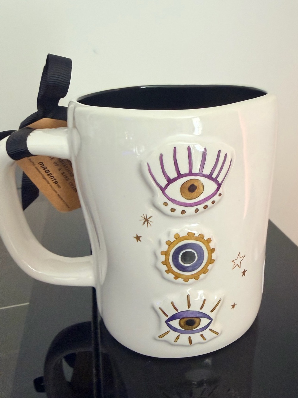 Rae Dunn NWT Double sided I Spy With My Third Eye Mug